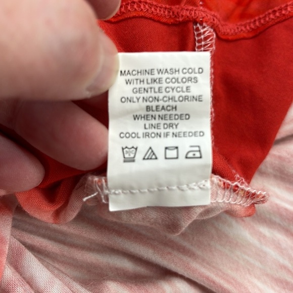 Athleta Orange and White Reef Print Tank Dress Size XS - Picture 10 of 10